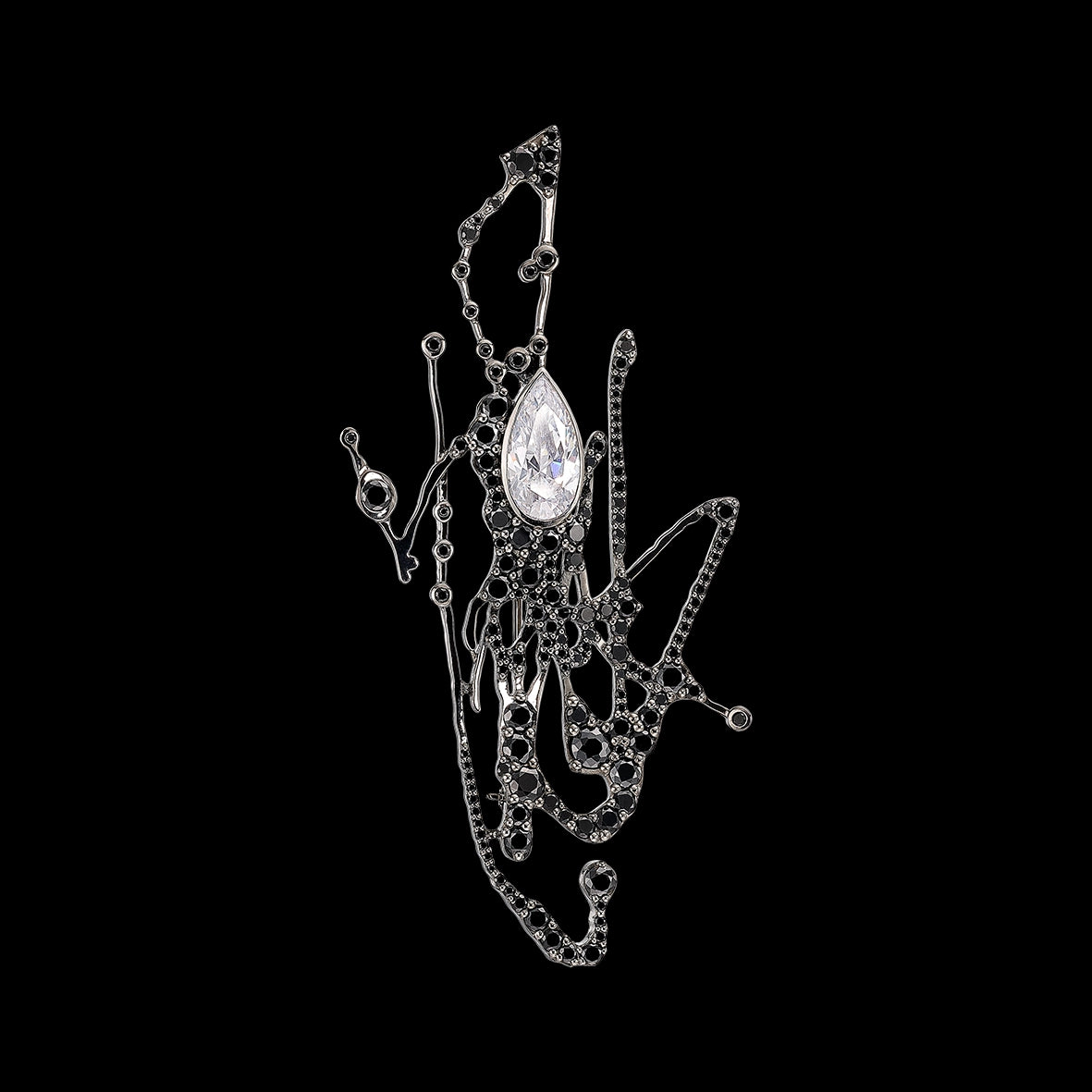 Ink Splash Brooch